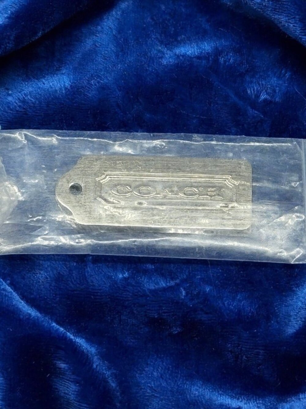 Vintage Coach Silver Metal Hang Tag Authentic Replacement Charm - New Sealed